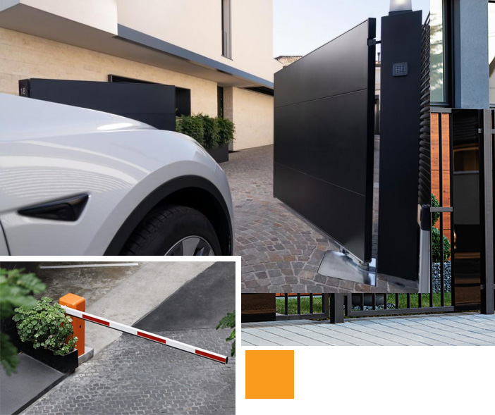Automated barrier gate system in a covered parking garage